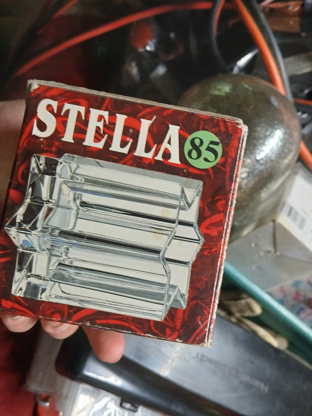 RCR Royal Crystal Rock "Stella" item is a 24% lead crystal votive candle holder